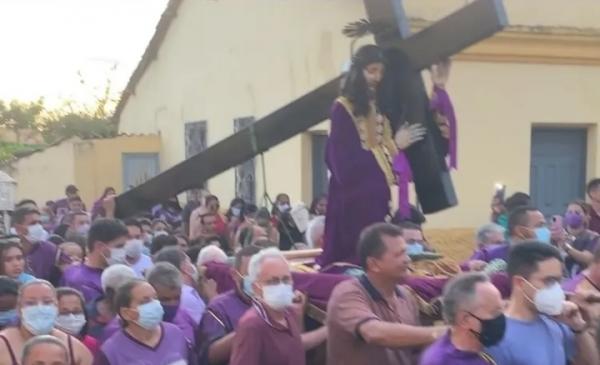 Prociss&atilde;o de Bom Jesus dos Passos em Oeiras(Imagem:Reprodu&ccedil;&atilde;o)