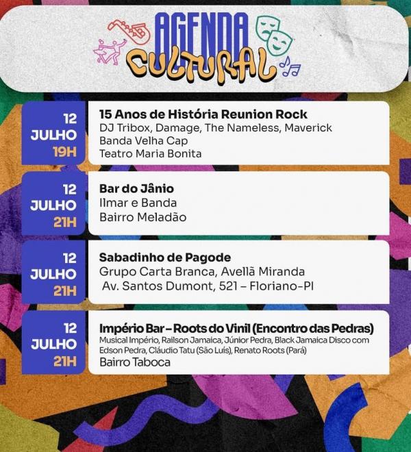 Floriano vive um final de semana de muita cultura, arte e m&uacute;sica nos dias 11, 12 e 13 de julho(Imagem:Reprodu&ccedil;&atilde;o/Instagram)
