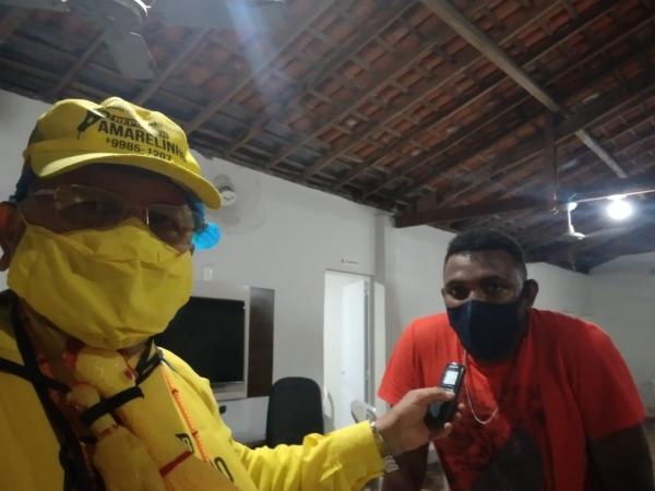 Rep&oacute;rter Amarelinho e presidente reeleito do STR, Juscinaldo Rosendo(Imagem:FlorianoNews)