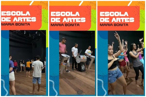 Escola de Artes Maria Bonita está com vagas abertas para teatro, percussão e dança do ventre