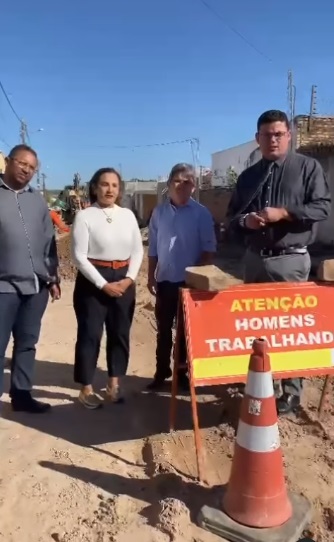Vereadores de Floriano fiscalizam obras e buscam qualidade para a população no bairro Campo Velho