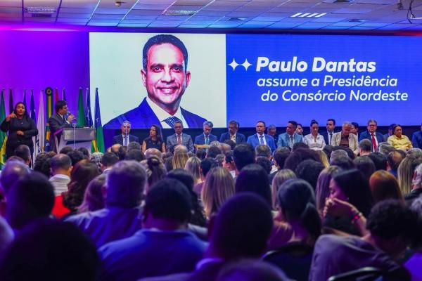 Na posse do novo presidente do Cons&oacute;rcio Nordeste, Rafael Fonteles defende mais acesso ao cr&eacute;dito e recursos para seguran&ccedil;a p&uacute;blica(Imagem:Geirlys Silva)