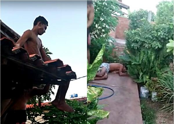 Suspeito dorme e cai de telhado após tentar furtar casa em José de Freitas