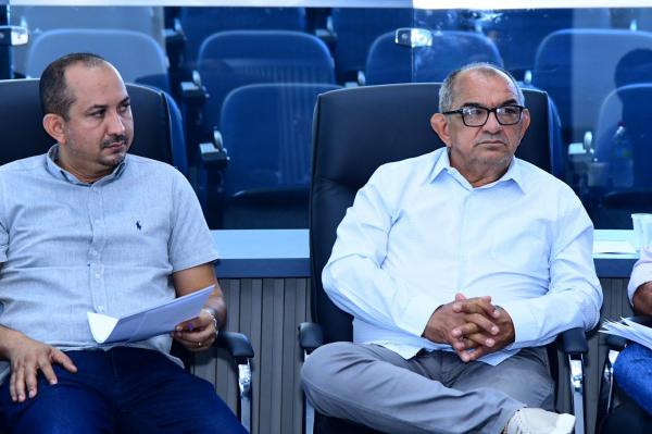 Vereadores Marcony Alisson e Salom&atilde;o Holanda(Imagem:CMF)