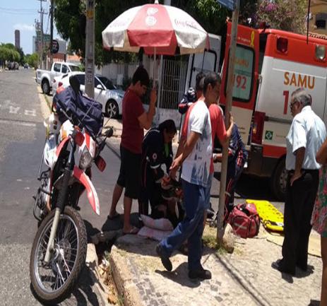 Carro invade preferencial e atinge motoqueiro na capital piauiense