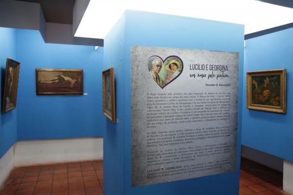 A Exposi&ccedil;&atilde;o ?Luc&iacute;lio e Georgina: amor pela pintura? fica aberta ao p&uacute;blico at&eacute; dia 30 de novembro.(Imagem: Divulga&ccedil;&atilde;o)