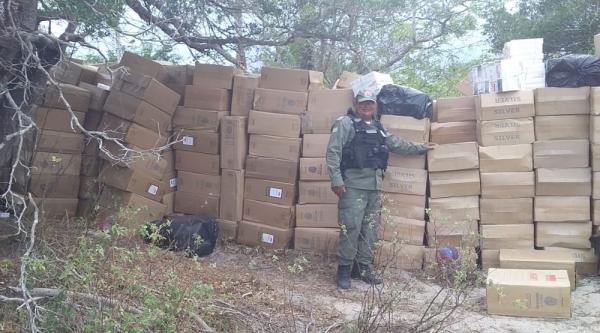 Polícia apreende 549 caixas de cigarros contrabandeados no Norte do Piauí