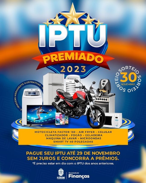Participe da campanha "IPTU Premiado" e concorra a prêmios incríveis