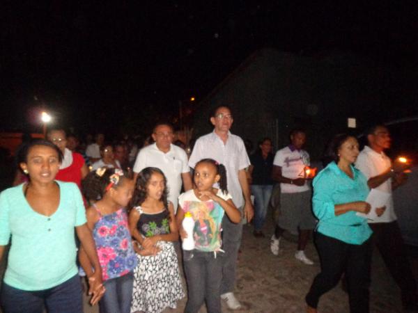Prociss&atilde;o marcou encerramento dos festejos de S&atilde;o Raimundo Nonato em Floriano.(Imagem:FlorianoNews)