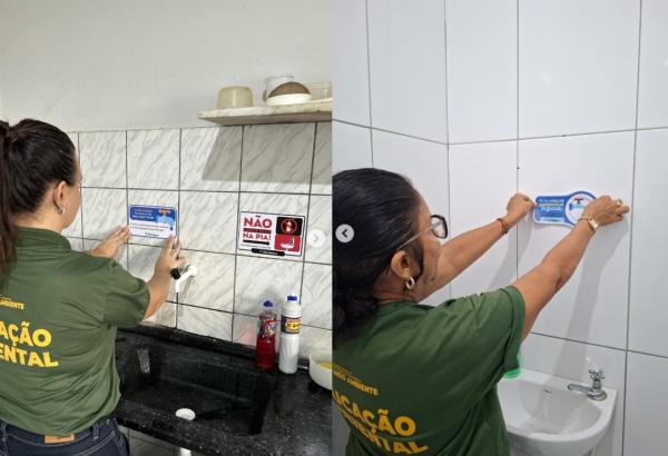 Semana da Água 2026 promove adesivagem educativa para incentivar economia em Floriano(Imagem:Reprodução/Instagram)