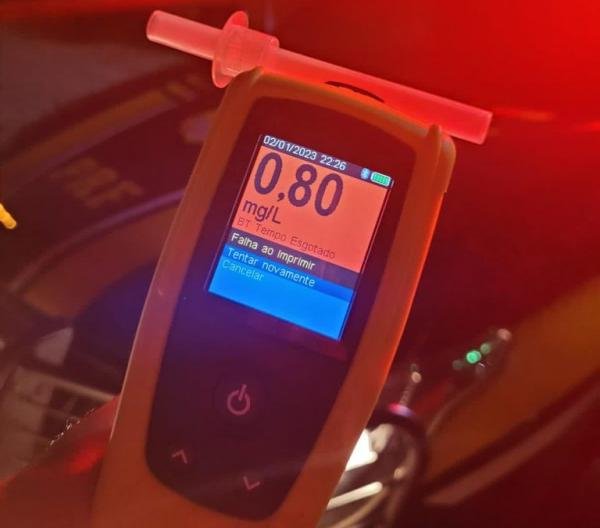 Homem é preso pela PRF por embriaguez ao volante em Floriano