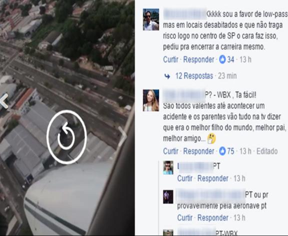 Voo rasante de bimotor no Corso assusta foliões e gera polêmica