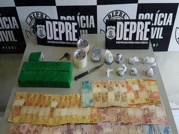 Polícia Civil prende seis pessoas e apreende 3kg de droga durante operação em Teresina