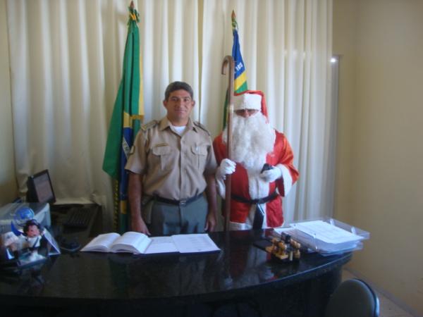 Papai Noel no 3&ordm; BPM(Imagem:reda&ccedil;ao)