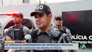 Polícia apreende 30 veículos usados para lavagem de dinheiro do tráfico no Piauí