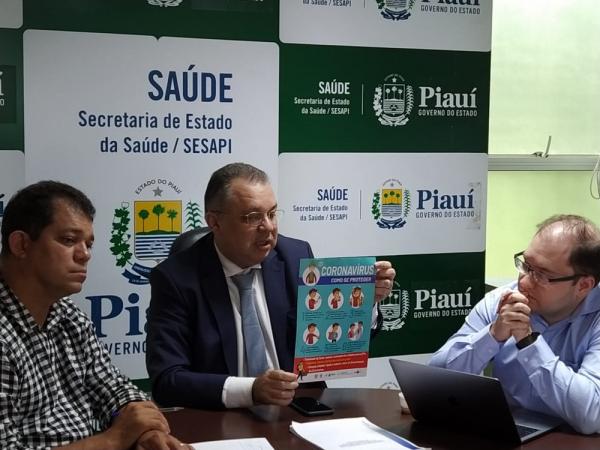 Reuni&atilde;o na Sesapi define a&ccedil;&otilde;es de preven&ccedil;&atilde;o e combate ao coronav&iacute;rus.(Imagem:Sanny Mendes/TV Clube)