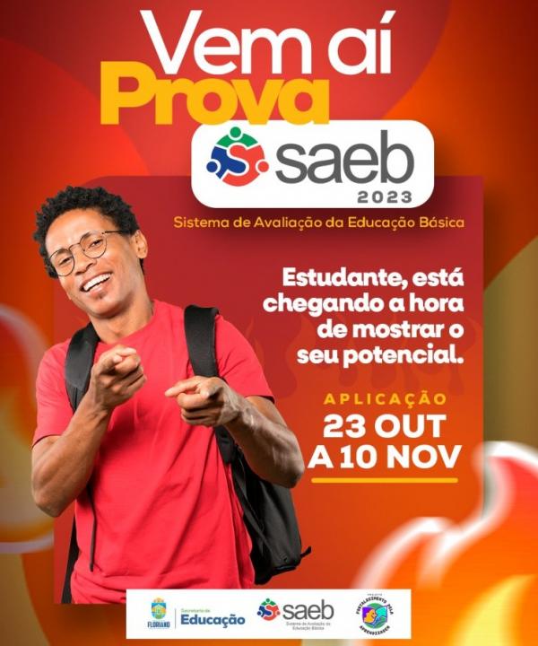Educação de Floriano: começa nesta segunda, 23, a aplicação da prova SAEB