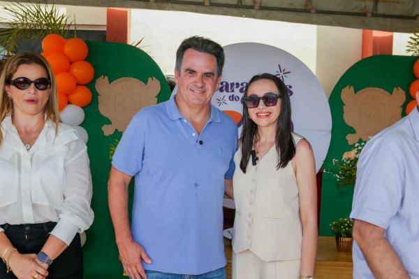 Em Caraúbas do Piauí, Ciro Nogueira inaugura obras juntamente com prefeita petista Andressa Leal(Imagem:Ascom)