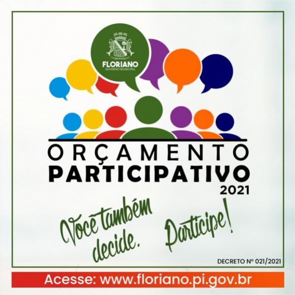 Decreto garante Orçamento Participativo em Floriano e o canal de sugestões já está aberto