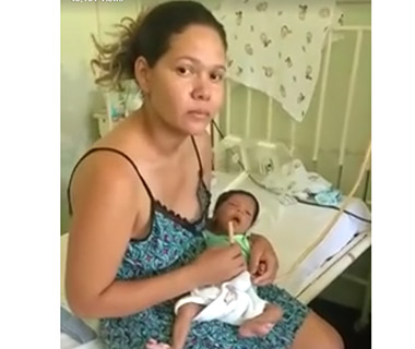 Em vídeo, família pede vaga para bebê em hospital de Teresina