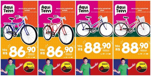  Garanta sua aventura nas f&eacute;rias com uma bike Houston do Armaz&eacute;m Para&iacute;ba.(Imagem:Divulga&ccedil;&atilde;o)
