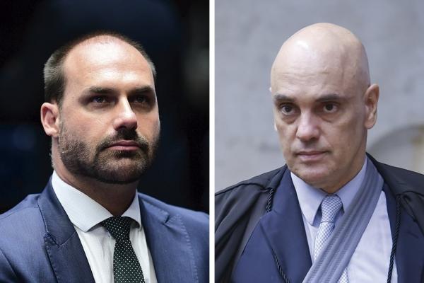 Alexandre de Moraes bloqueia contas bancárias e bens de Eduardo Bolsonaro
