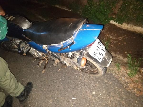 Acidente na BR-316 em Francisco Macedo deixa motociclista gravemente ferido
