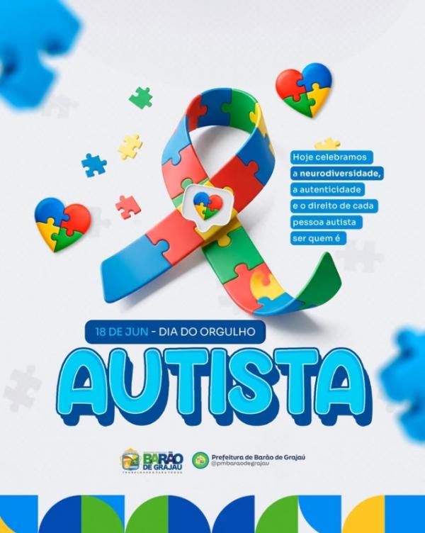 Prefeitura de Barão de Grajaú destaca importância da inclusão e do respeito às pessoas autistas