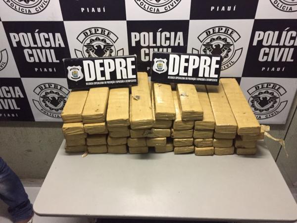 Família é presa com 40 kg de maconha em bagagem na rodoviária de Teresina