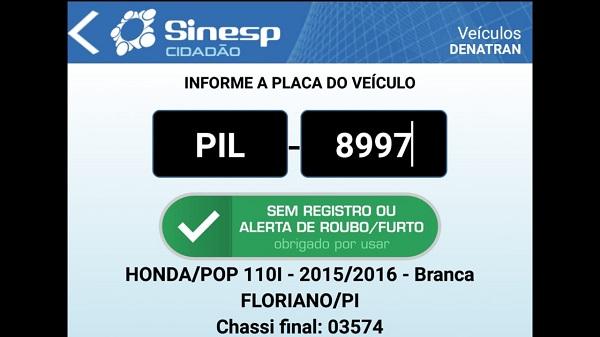 Mulher &eacute; abordada e tem moto roubada ap&oacute;s sair de academia de gin&aacute;stica em Floriano(Imagem:Divulga&ccedil;&atilde;o)