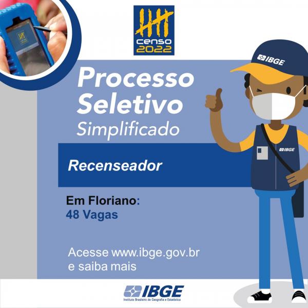 Confira as vagas do Processo Seletivo do IBGE para Floriano