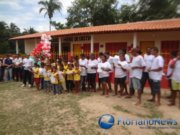 Inaugura&ccedil;&atilde;o de escola na localidade S&atilde;o Vicente. (Imagem:FN)