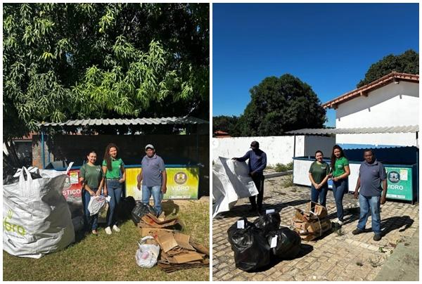 A&ccedil;&atilde;o conjunta recolhe mais de 52 toneladas de materiais recicl&aacute;veis em escolas de Floriano.(Imagem:Reprodu&ccedil;&atilde;o/Instagram)