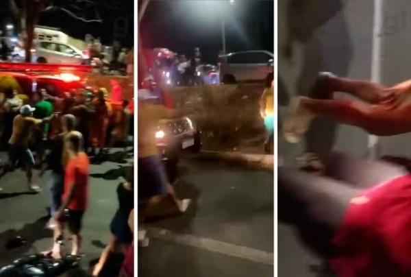 V&iacute;deos que circulam nas redes sociais mostram ainda outra situa&ccedil;&atilde;o em qu uma mulher foi atingida por outro tiro.(Imagem:Reprodu&ccedil;&atilde;o)