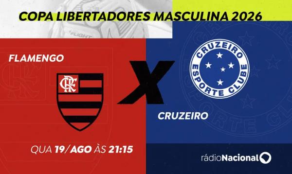 Rádio Nacional exibe Flamengo x Cruzeiro pelas oitavas da Libertadores