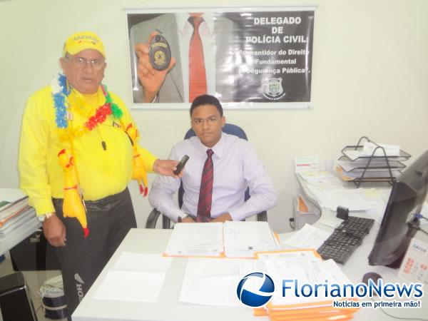Delegado Luciano Alc&acirc;ntara.(Imagem:FlorianoNews)