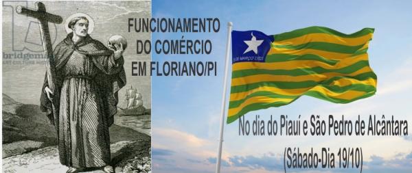 Com&eacute;rcio de Floriano ter&aacute; funcionamento facultativo no Dia do Piau&iacute; e Dia de S&atilde;o Pedro de Alc&acirc;ntara.(Imagem:Divulga&ccedil;&atilde;o)