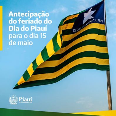 Dia do Piauí é antecipado e será comemorado nesta sexta (15)