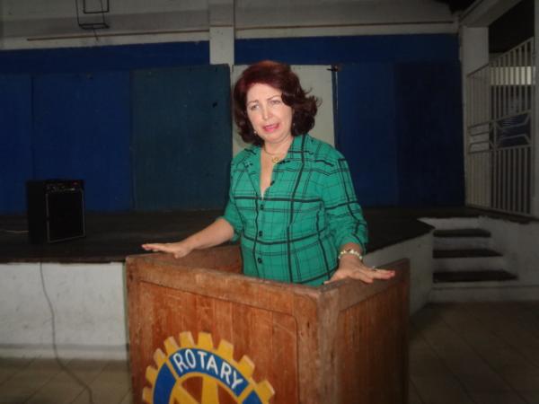 Rotariana Dilc&eacute;ia Lira.(Imagem:FlorianoNews)
