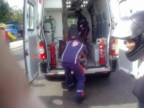 Acidente na avenida Calisto Lobo (Imagem:FlorianoNews)