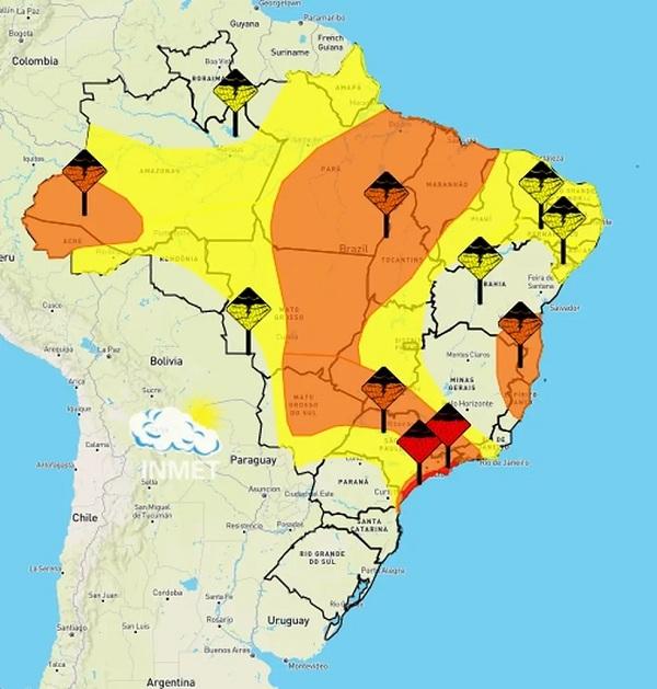 Piauí tem previsão de tempestades e ventos de até 100 km/h