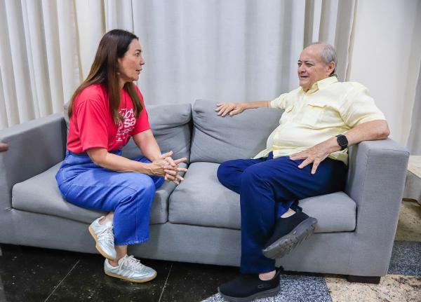 Margarete Coelho se reúne com Silvio Mendes e fala de projetos para Teresina