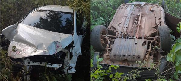Quatro pessoas morreram em dois acidentes em BRs neste domingo