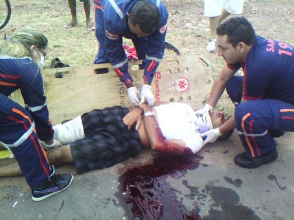 Francisco Ribeiro Soares, condutor da motocicleta.(Imagem:FlorianoNews)