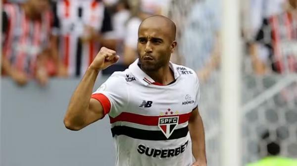Lucas comemora gol S&atilde;o Paulo x Corinthians.(Imagem:Ueslei Marcelino/REUTERS)