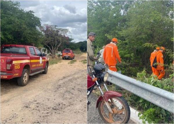 Bombeiros encontram corpo de mulher que estava desaparecida há 5 dias