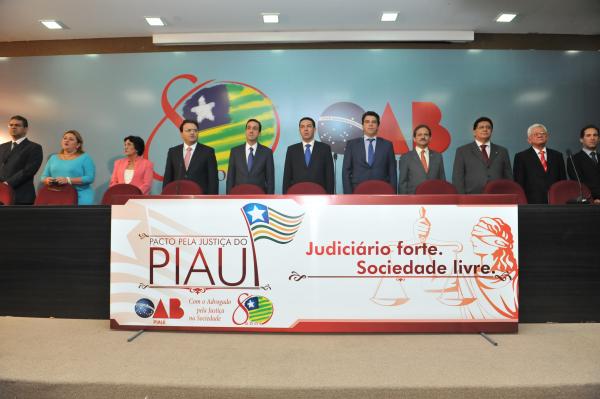 OAB lançou Pacto pela Justiça do Piauí.(Imagem:Divulgação)