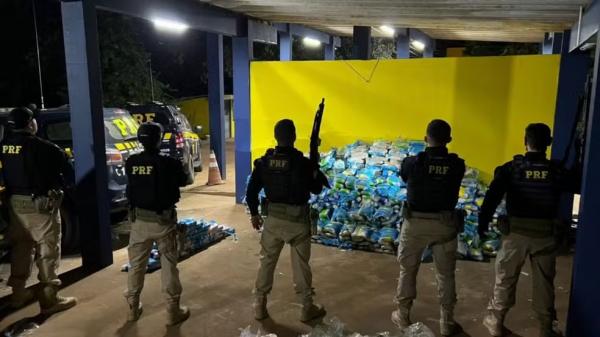 PRF apreende 1,4 tonelada de drogas escondidas em caminhão na BR-316, no Piauí