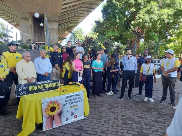 Com o tema "A vida no trânsito começa por você", Sesapi lança campanha Maio Amarelo 2024