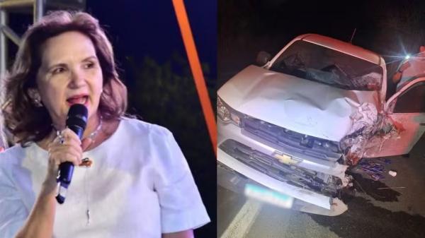 Acidente na BR-343 deixa primeira-dama de Floriano ferida e jovem de 24 anos morto